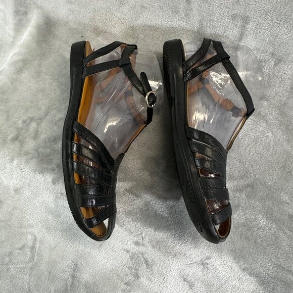 Baretraps Womens Shoes 6.5M  Ellary Black buckeled strap Sandals - Picture 15 of 16